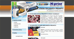 Desktop Screenshot of m-print.cz