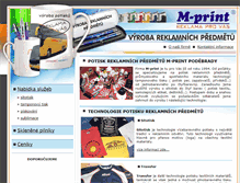 Tablet Screenshot of m-print.cz